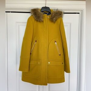 NWT J Crew Chateau Parka in Italian Stadium-Cloth Wool *Rare* | Size 6